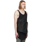 Boris Bidjan Saberi Black Leather Bag 1.1 Vest