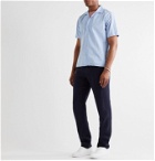 Gitman Vintage - Convertible-Collar Striped Cotton-Seersucker Shirt - Blue