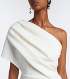 Safiyaa Elyna asymmetric crêpe gown