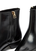 Tom Ford Leather Ankle Boots Black