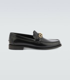 Gucci - Logo leather loafers
