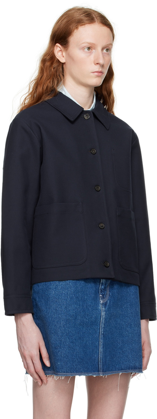 A.P.C. Navy Nikkie Jacket A.P.C 