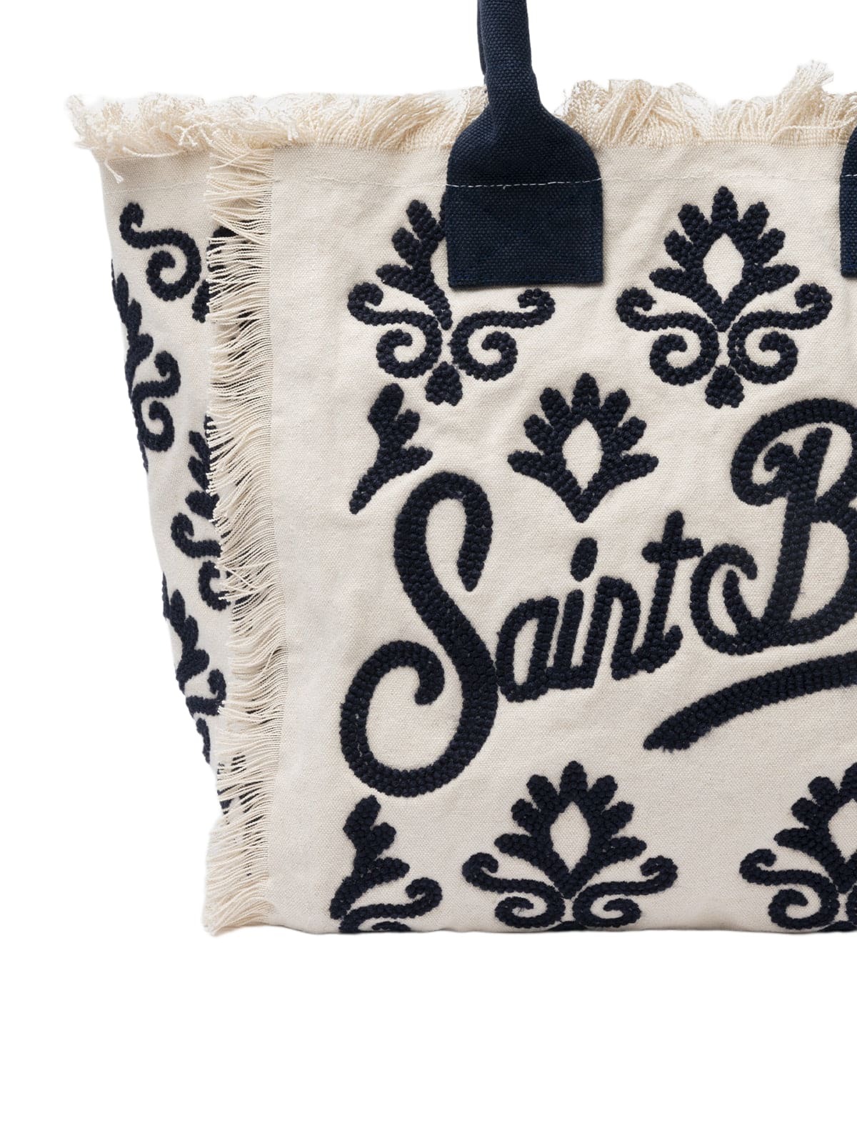 MC2 Saint Barth Vanity Rug White And Blue Tote Bag