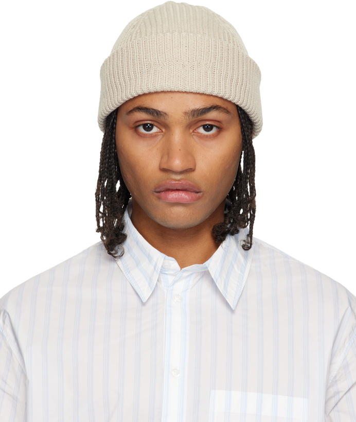 Photo: Lanvin Off-White Wool Beanie