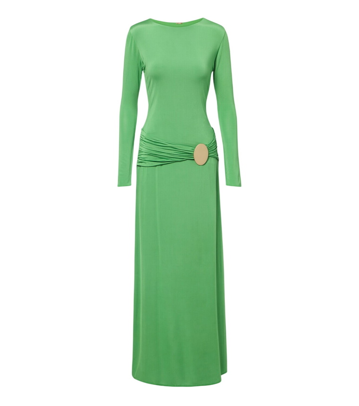 Photo: Cala de la Cruz Eres gathered jersey maxi dress