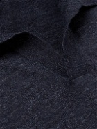 Theory - Brenan Linen-Blend Jersey Polo Shirt - Blue