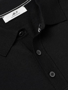 Mr P. - Merino Wool Polo Shirt - Black