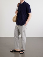 Orlebar Brown - Bruno Cotton-Terry Polo Shirt - Blue