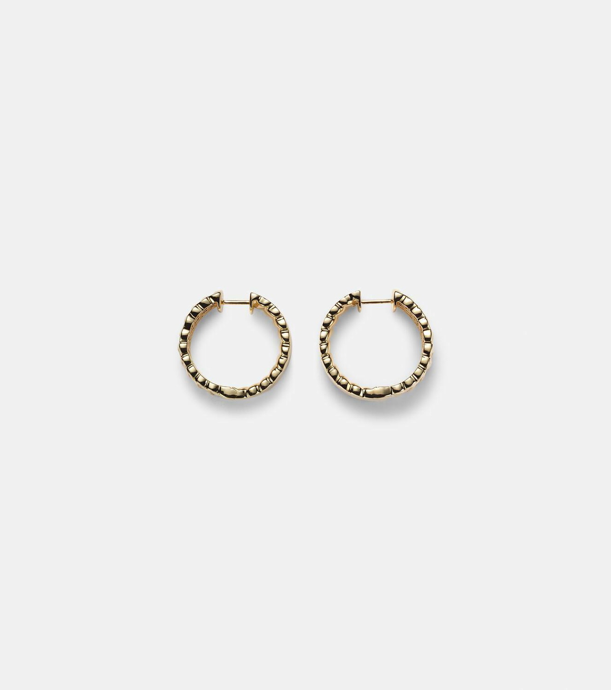 Anita Ko Zoe 18kt gold hoop earrings with diamonds