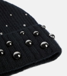 Erdem - Embellished wool beanie