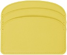 A.P.C. Yellow Demi-Lune Card Holder