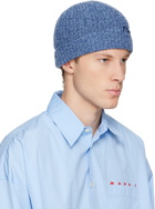Marni Navy Wool Beanie