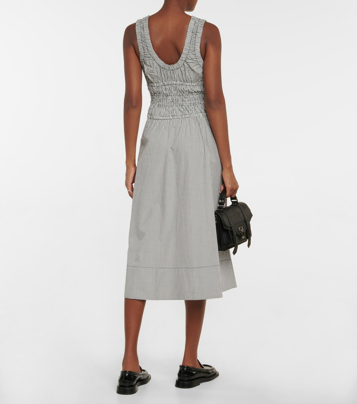 Proenza Schouler - White Label gingham poplin midi dress