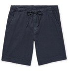 Loro Piana - Stretch Linen and Cotton-Blend Drawstring Shorts - Blue