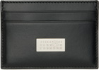 MM6 Maison Margiela Black Leather Card Holder