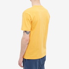 Comme des Garçons Play Men's Small Red Heart T-Shirt in Yellow