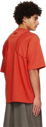 Jean Paul Gaultier Red Cyber Armhole T-Shirt