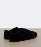 The Row Stellene suede slip-on shoes