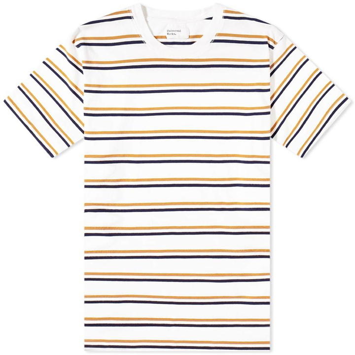 Photo: Universal Works Narrow Stripe Tee