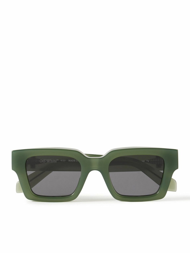 Photo: Off-White - Virgil Square-Frame Acetate Sunglasses