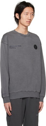 AAPE by A Bathing Ape Gray Embroidered Sweatshirt