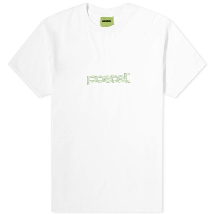 Photo: POSTAL Men's Polka Dot Puff Print T-Shirt in White