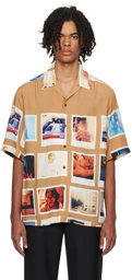 WACKO MARIA Brown Printed Shirt