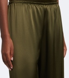 Leset Barb satin wide-leg pants
