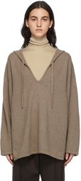 The Row Taupe Fur Nevis Hoodie