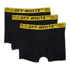 Off-White 3-Pack Black Industrial Boxer Briefs