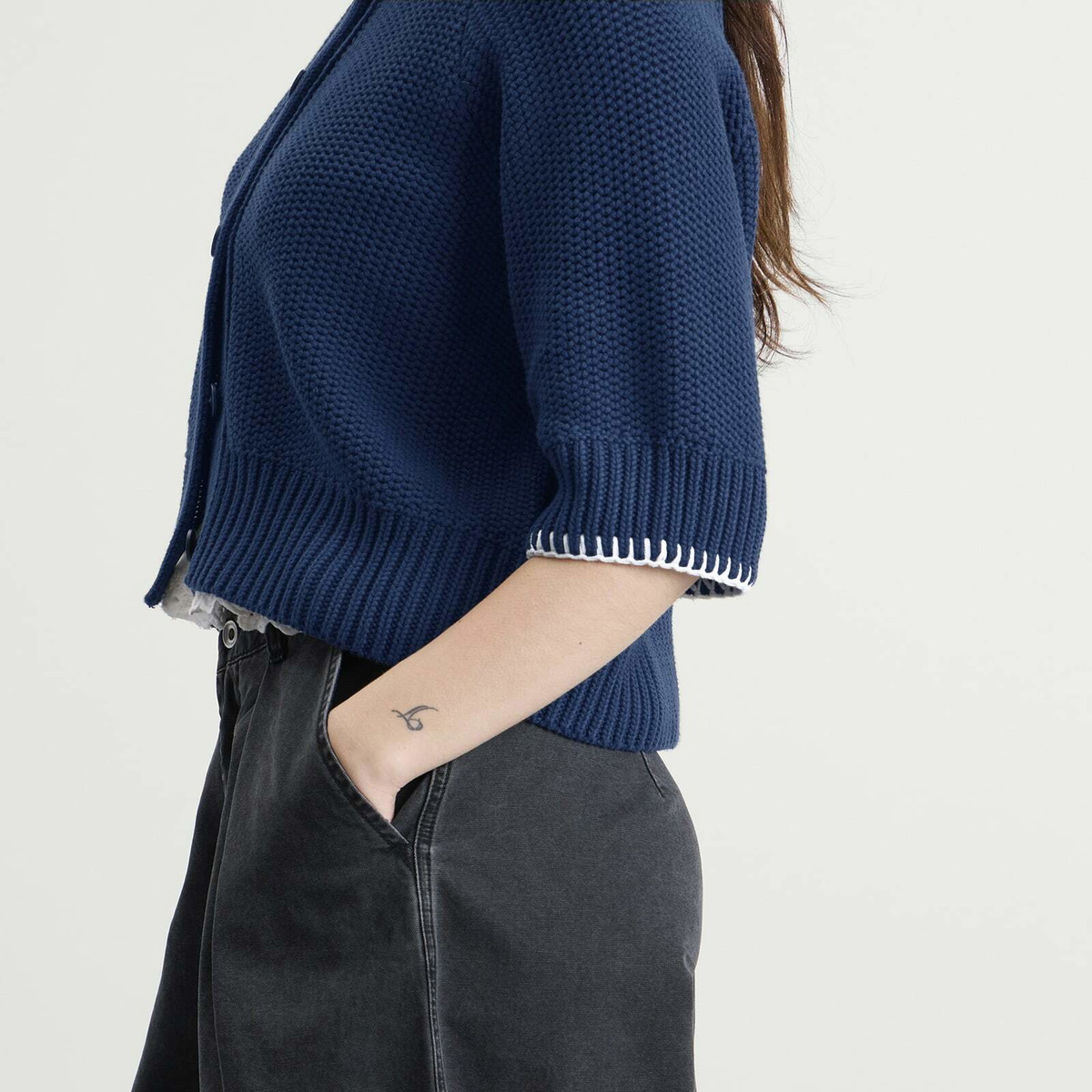 YMC Women's Kwai Cardigan in Navy