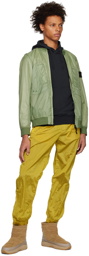 Stone Island Green Packable Bomber Jacket