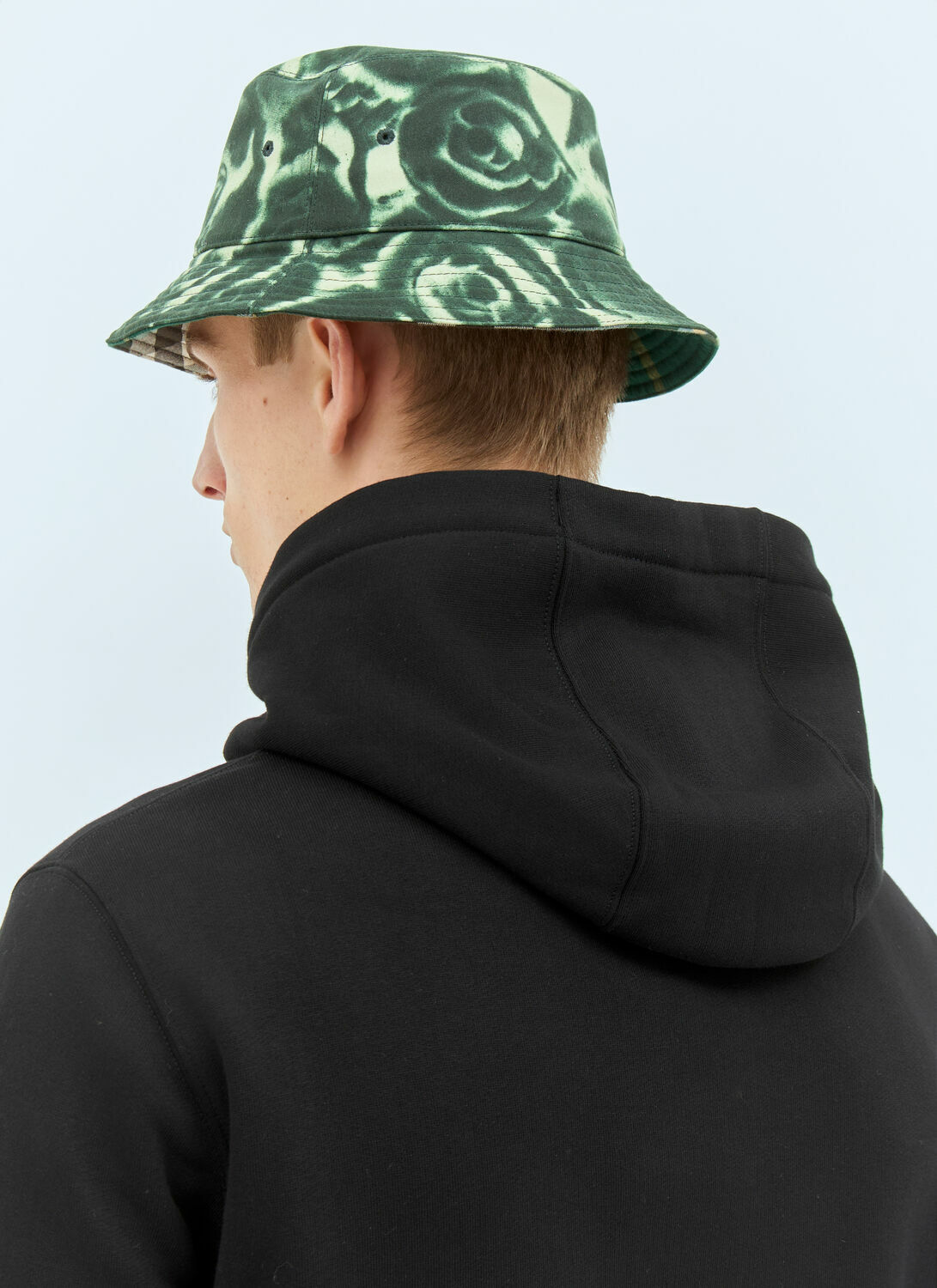Burberry Rose Print Wax Bucket Hat
