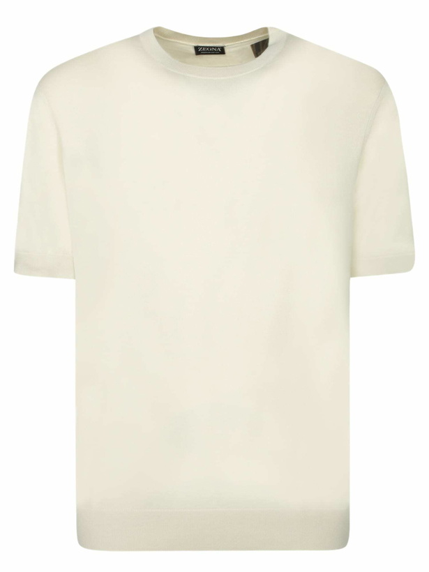 Photo: Zegna Premium Cotton Cream T-shirt
