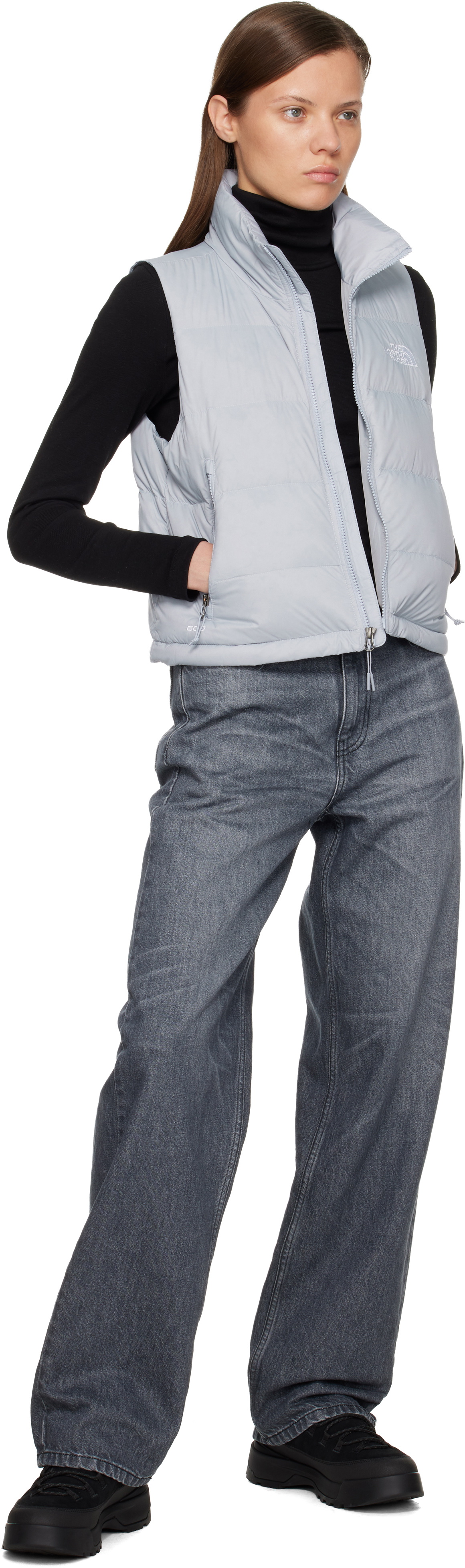 The North Face Gray Hydrenalite A-Line Down Vest