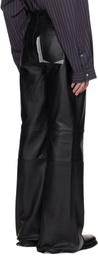Deadwood Black Slacker Leather Pants