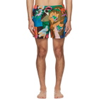 Paul Smith Multicolor 'River Collage' Print Swim Shorts