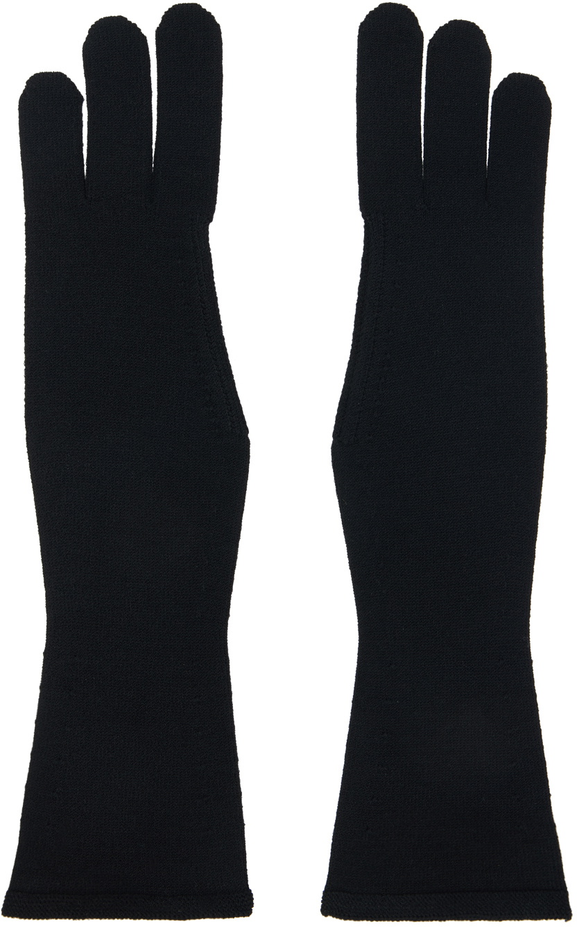 ISSEY MIYAKE Black Aye-Aye Gloves