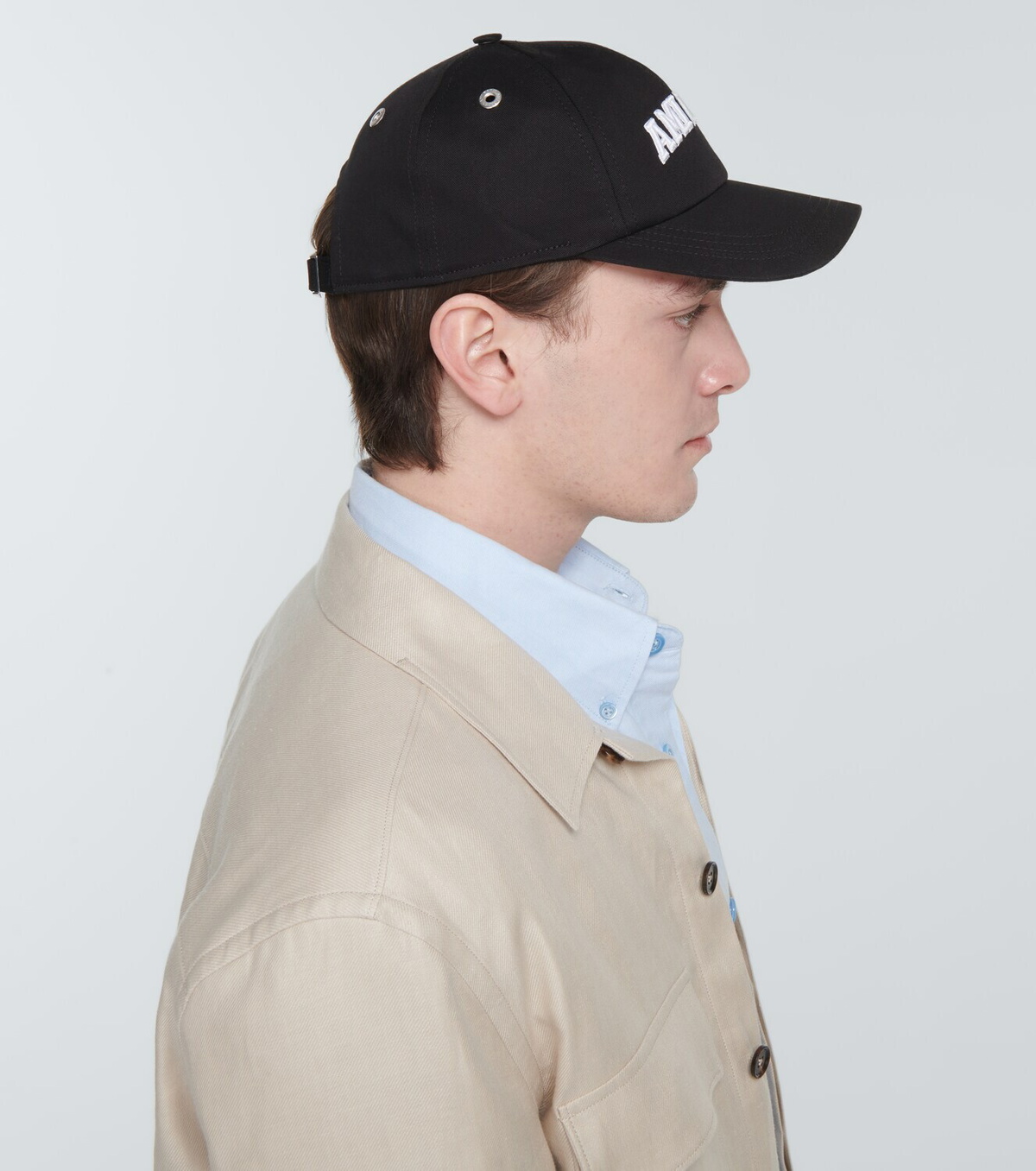Ami Paris Logo cotton canvas cap AMI