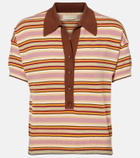 Faithfull Sable striped polo shirt