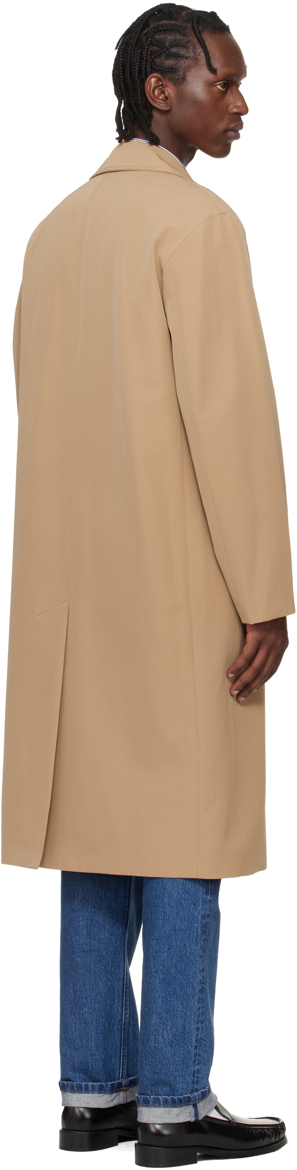 A.P.C. Beige Croisé Coat