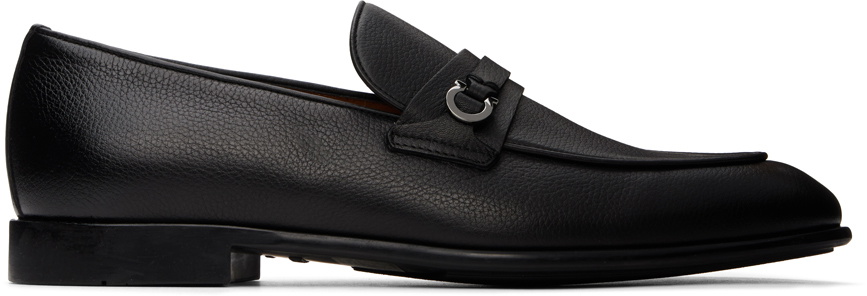 Ferragamo Black Gancini Ornament Loafers Salvatore Ferragamo display picture 3