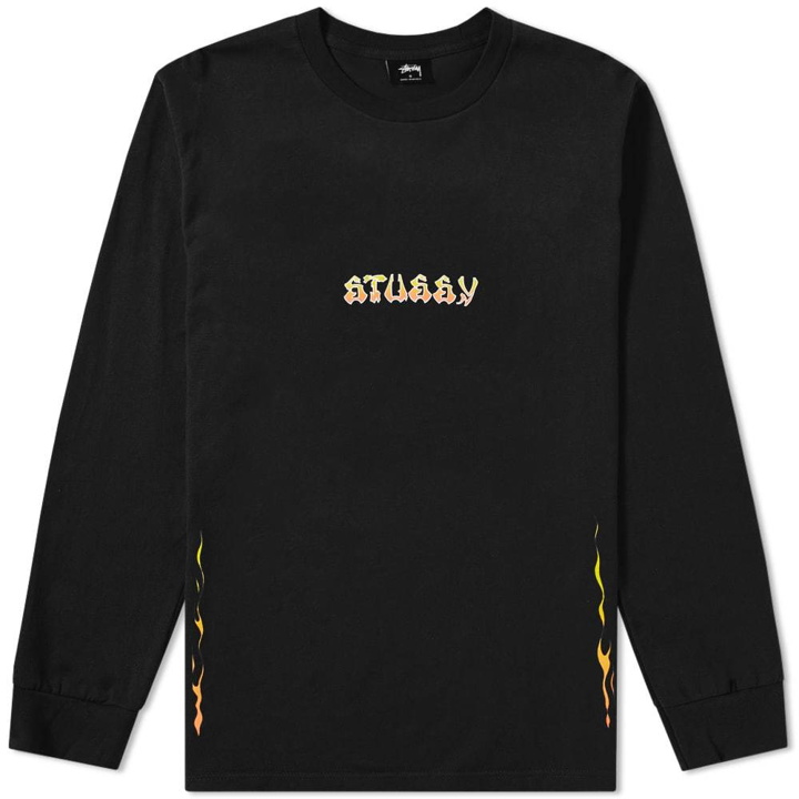 Photo: Stussy Long Sleeve High Power Sound Tee Black