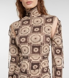 Nanushka Aleid printed cutout midi dress