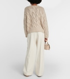 Brunello Cucinelli Cable-knit mohair-blend sweater