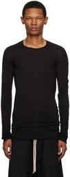 Rick Owens DRKSHDW Black Scarification Long Sleeve T-Shirt