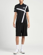 Ea7 Mens Polo shirt in Black