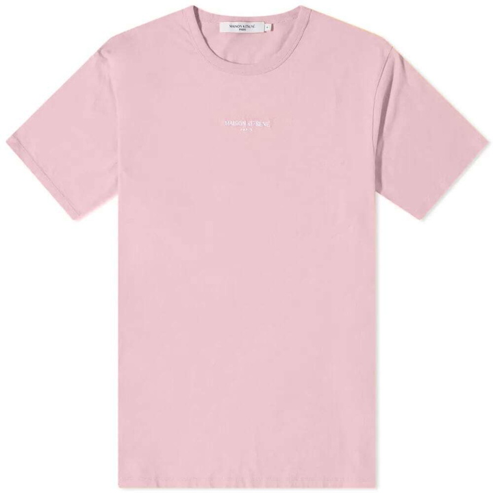 Photo: Maison Kitsuné Men's Embroidered Relaxed T-Shirt in Dusty Rose
