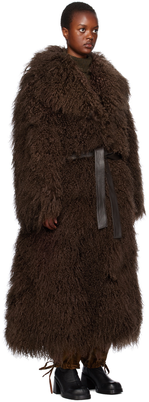 Cawley Brown Ivy Fur Coat