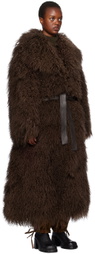 Cawley Brown Ivy Fur Coat